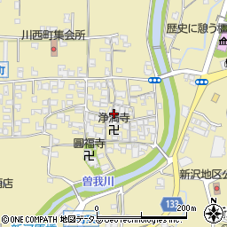 奈良県橿原市川西町387周辺の地図