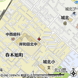 大阪府岸和田市春木旭町38-46周辺の地図