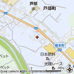 大阪府和泉市芦部町103周辺の地図