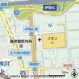 イオン伊勢店周辺の地図