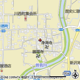 奈良県橿原市川西町379周辺の地図