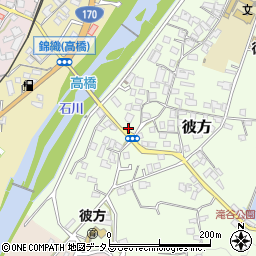 大阪府富田林市彼方483-2周辺の地図