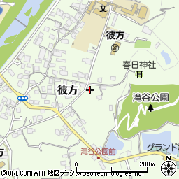 大阪府富田林市彼方296-1周辺の地図