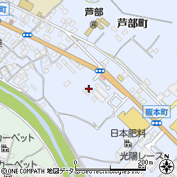 大阪府和泉市芦部町104周辺の地図