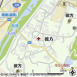 大阪府富田林市彼方463周辺の地図