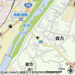大阪府富田林市彼方483-4周辺の地図