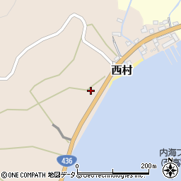 香川県小豆郡小豆島町西村甲-53周辺の地図