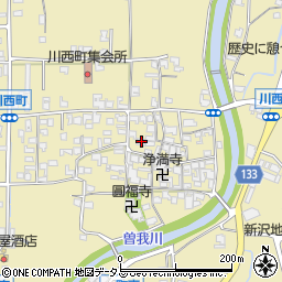 奈良県橿原市川西町379-1周辺の地図