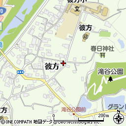 大阪府富田林市彼方448-2周辺の地図