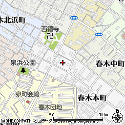 大阪府岸和田市春木本町14周辺の地図