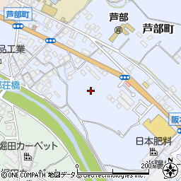 大阪府和泉市芦部町110周辺の地図