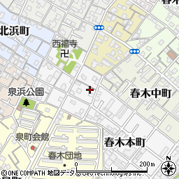 大阪府岸和田市春木本町14-16周辺の地図