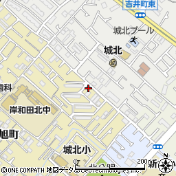 大阪府岸和田市春木旭町38-16周辺の地図