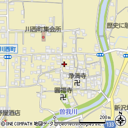 奈良県橿原市川西町381周辺の地図