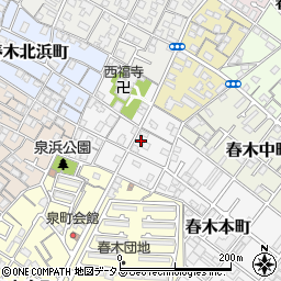 大阪府岸和田市春木本町14-10周辺の地図