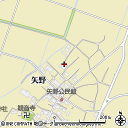 三重県度会郡玉城町矢野周辺の地図