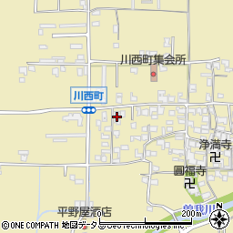 奈良県橿原市川西町340-3周辺の地図