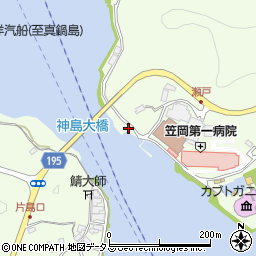 岡山県笠岡市横島1720周辺の地図