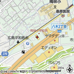 広島トヨペットＵ－Ｃａｒ　ＡＬＡＬやぎ周辺の地図