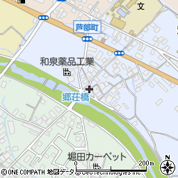 大阪府和泉市芦部町186周辺の地図