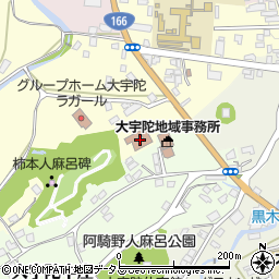 宇陀市中央公民館周辺の地図