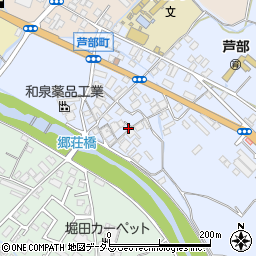 大阪府和泉市芦部町177周辺の地図
