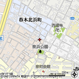 大阪府岸和田市春木南浜町8-14周辺の地図