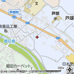 大阪府和泉市芦部町135周辺の地図