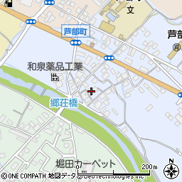 大阪府和泉市芦部町183-1周辺の地図