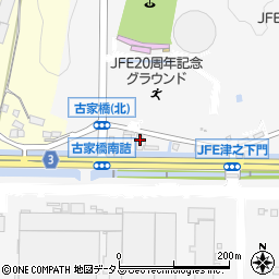 福山オートサービス株式会社　皿山整備工場周辺の地図
