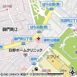ピザハット　福山ばら公園前店周辺の地図