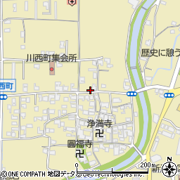 奈良県橿原市川西町354周辺の地図