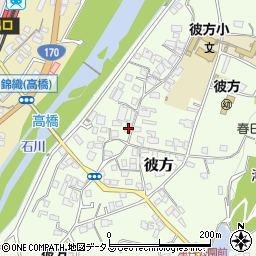 大阪府富田林市彼方501周辺の地図