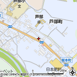 大阪府和泉市芦部町121周辺の地図