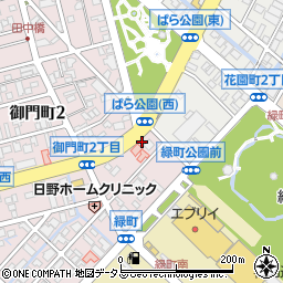株式会社中国新聞社　福山文化会館周辺の地図