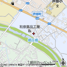 大阪府和泉市芦部町189周辺の地図