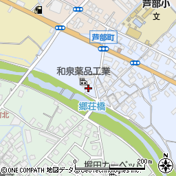 大阪府和泉市芦部町198周辺の地図