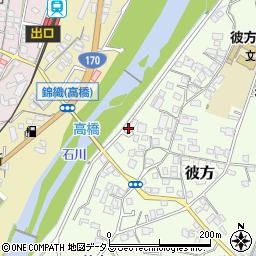 富田林警察署彼方交番周辺の地図