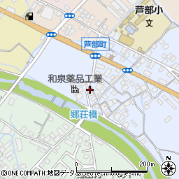 大阪府和泉市芦部町196周辺の地図