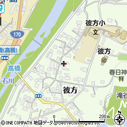 大阪府富田林市彼方428周辺の地図