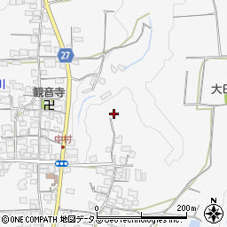 大阪府南河内郡河南町中周辺の地図