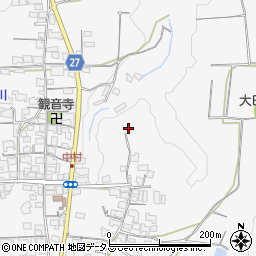 大阪府河南町（南河内郡）中周辺の地図