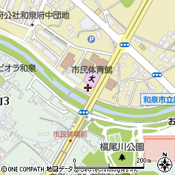 いずみの農業協同組合　和泉支店周辺の地図