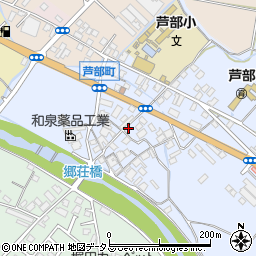 大阪府和泉市芦部町169周辺の地図