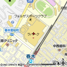 ゆうちょ銀行ラパーク岸和田店内出張所 ＡＴＭ周辺の地図
