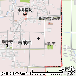 奈良県大和高田市根成柿周辺の地図