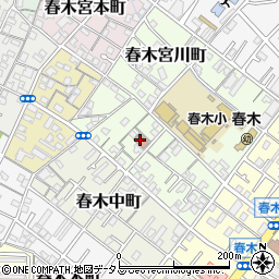 春木地区公民館周辺の地図