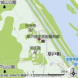 草戸稲荷神社周辺の地図