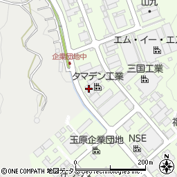 タマデン工業株式会社　玉原工場周辺の地図