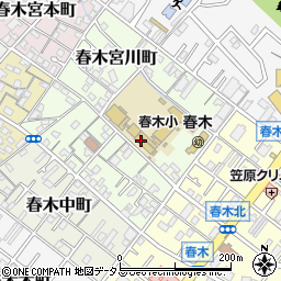 岸和田市立　春木第１チビッコホーム周辺の地図